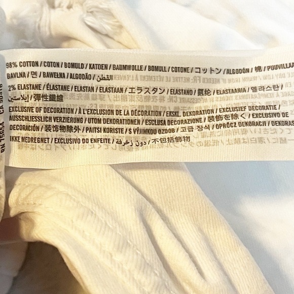 Hollister Distressed Skinny Jeans Mid Rise Solid White Size 27 Waist / 5 - Picture 6 of 8